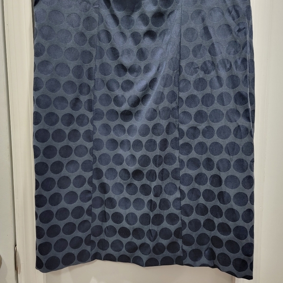 Connected Apparel Blue Polka Dot Sheath Dress - Picture 5 of 13